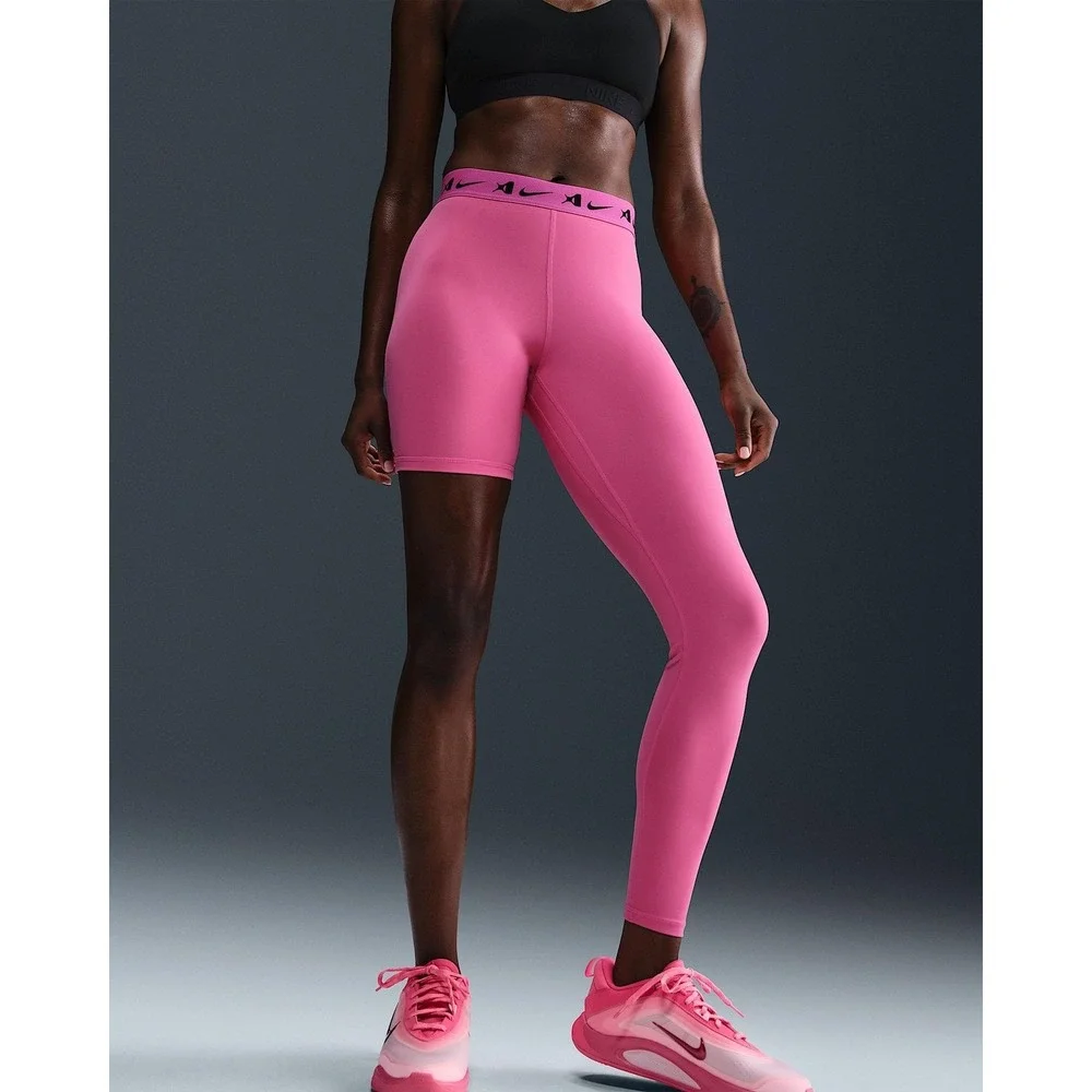 Nike Pro Dri-FIT Leggings Womens Medium Pink Single Leg Basketball A'ja Wilson